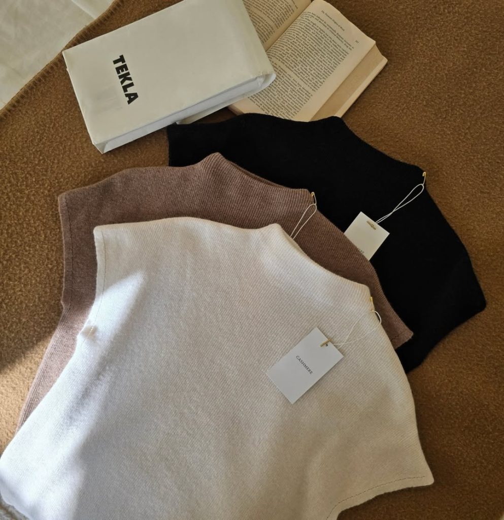 柔軟羊絨半領針織衫