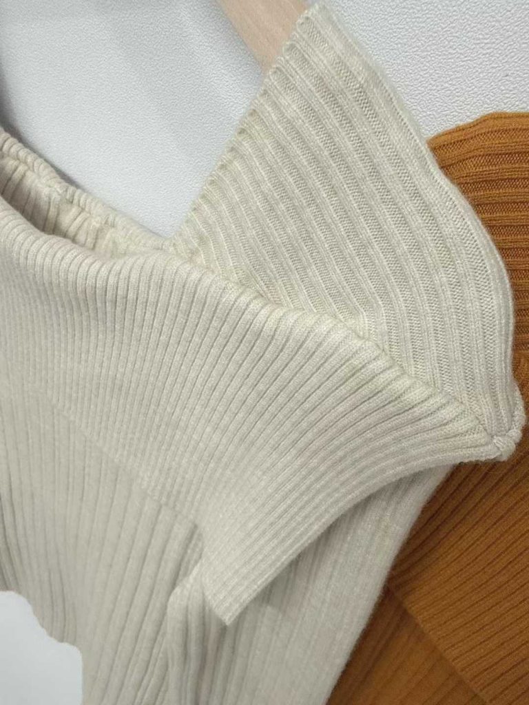 公主領針織修身毛衣